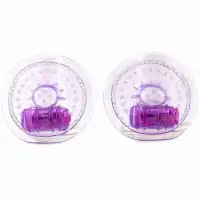 Изображение PipeDream, США Вибронакладки на соски Pleasure Cupz фиолетовые