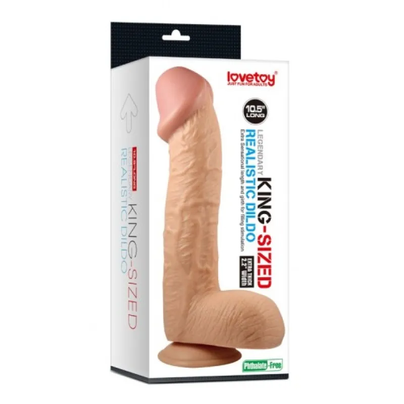 Изображение Lovetoy, Китай Фаллоимитатор реалистичный с присоской Legendary king-sized Realistic Dildo 29 см