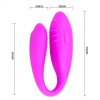 Фото We-Vibe, Канада Вибратор для двоих Pleasure Double Dolphin перезаряжаемый (We-vibe 2)