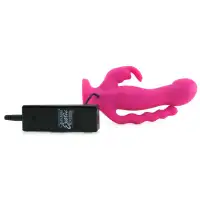 Изображение California Exotic Novelties, США Насадка к трусикам 10-Function Love Rider Triple Riders Pink
