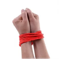 Изображение PipeDream, США Бондажная верёвка FF Mini Silk Rope красная