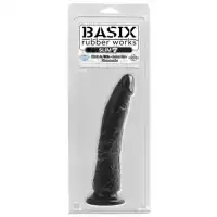 Фото PipeDream, США Фаллоимитатор на присоске Basix Rubber Works Slim 7 Black