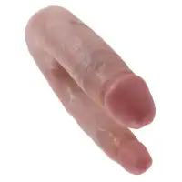 Фото PipeDream, США Двойной фаллос King Cock U-Shaped Small Double Trouble Flesh