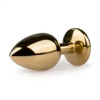 Изображение Lovetoy, Китай Анальное украшение со стразом Golden Plug Small нежно-розовый