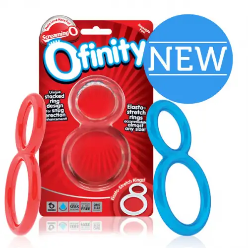 Изображение  Прозрачное двухпетельное кольцо Ofinity