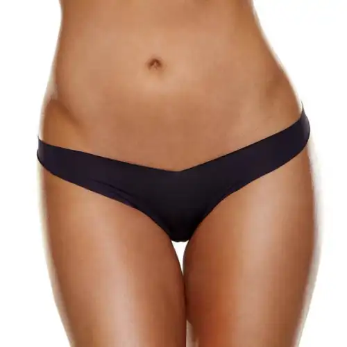 Изображение  Невидимые трусики стринги черные Hollywood Curves SM