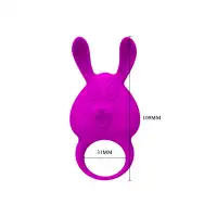 Фото Pretty Love, Китай Эрекционное виброкольцо Pretty Love Naughty Bunny