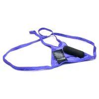 Фото  Трусики с вырезом с вибропулей и пэстисы Neon Purple