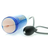 Фото  Синий мастурбатор с насадкой-анусом