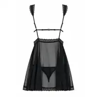 Изображение Obsessive, Польша Черный бэби долл и трусики Swanita L/XL