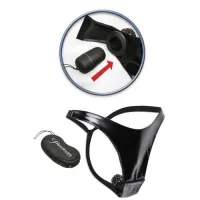 Изображение PipeDream, США Вибротрусики с дистанционным управлением 10 функций вибрации Control Fantasy Panty Black