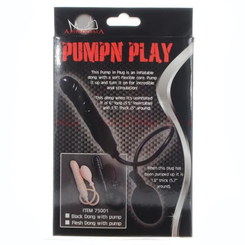 Фото Nlonely, Китай Черный фаллоимитатор расширяющийся Pump N Play Dong 6.5