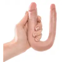 Фото PipeDream, США Двойной фаллос King Cock U-Shaped Small Double Trouble Flesh