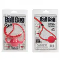 Фото  Кляп из силикона красный Ballgag