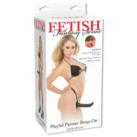 Изображение  Страпон для G-точки FF Playful Partner Black