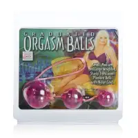 Фото California Exotic Novelties, США Три розовых вагинальных шарика Orgasm balls