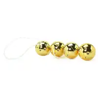 Изображение PipeDream, США Четыре вагинальных шарика с вибрацией Gold Vibro Balls Set