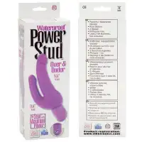 Изображение  Фиолетовый виброфаллос для двойного проникновения Power Stud