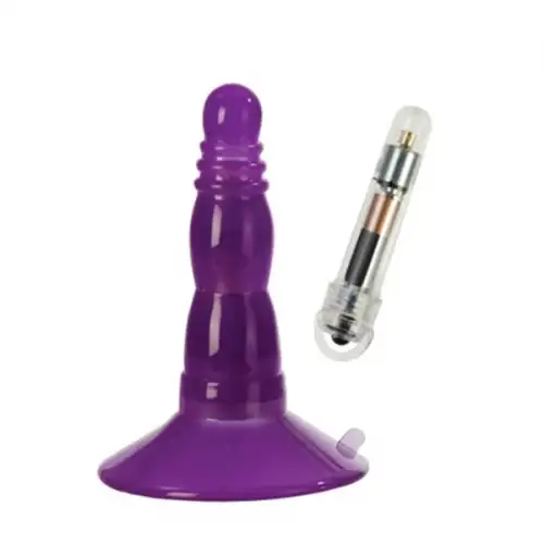 Фото  Анальная пробочка Vibro Play purple