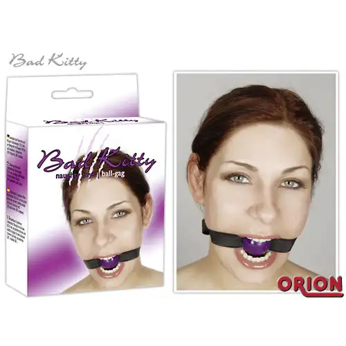 Фото Bad Kitty Кляп с фиолетовым шаром Bad Kitty