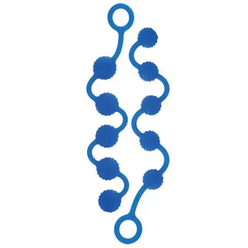 Фото California Exotic Novelties, США Анальные цепочки из силикона голубые Posh