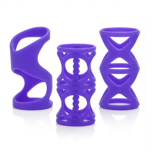 Фото California Exotic Novelties, США Насадки на пенис из силикона фиолетовые Lover s Cage Posh