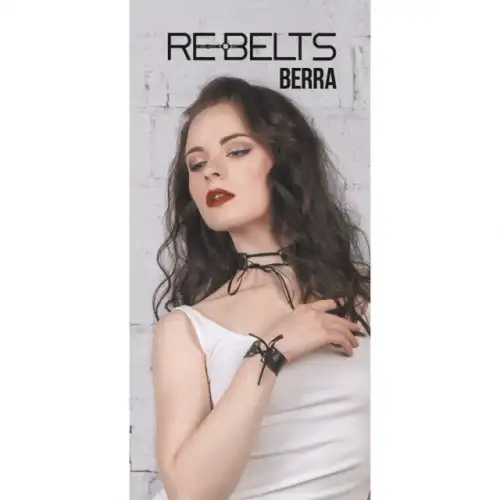 Фото  Чокер со шнуровкой Berra Black