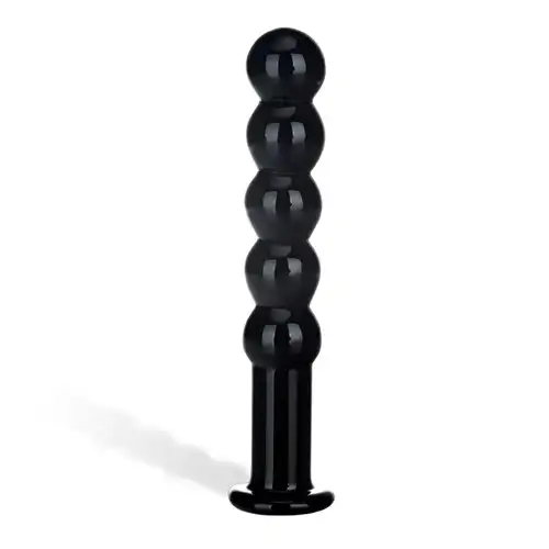 Фото Glas, USA Анальная стеклянная цепь Black Berry Anal Beads