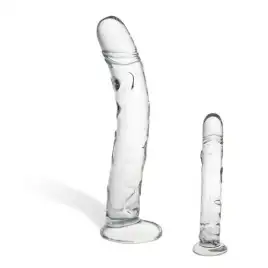 Фаллоимитатор из стекла X-Curve Ribbed