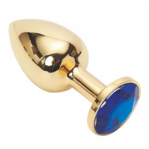 Фото HSY, Китай Анальное украшение Golden Plug Small синий