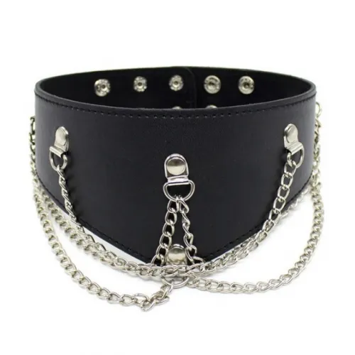 Изображение HSY, Китай Чёрный ошейник с цепочками