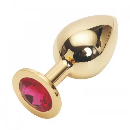 Фото HSY, Китай Стальная пробка Jewelry Plug Medium Gold фуксия