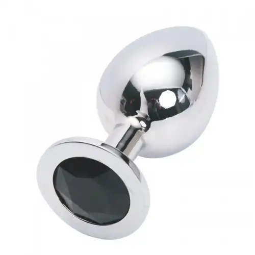 Изображение HSY, Китай Стальная пробка Jewelry Plug Medium Silver чёрная