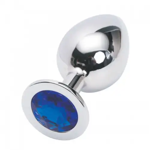 Фото HSY, Китай Стальная пробка Jewelry Plug Medium Silver синяя