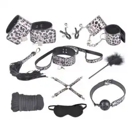 Бондажный набор Taboo Accessories Extreme Set №8 серебристый