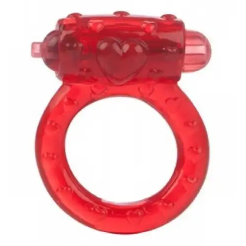 Изображение  Красное кольцо на пенис Love Stuff