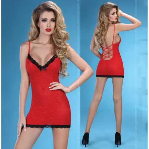 Изображение Livia Corsetti Fashion, Польша Алая сорочка с вырезом на спинке Hot Love S/M