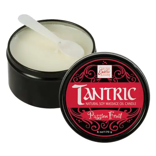 Изображение  Массажная свеча с феромонами аромат тропических фруктов Tantric Passion Fruit