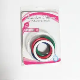 Набор эрекционных колец Rainbow Silicone