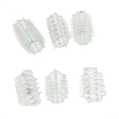 Изображение  Набор из шести насадок Power Penis Sleeve Set Clear