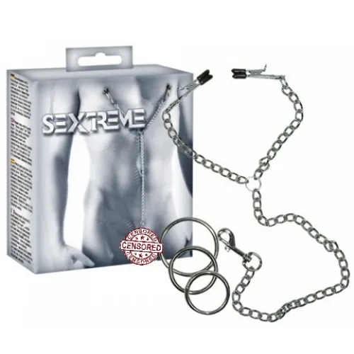 Фото Orion, Германия BDSM Зажимы для сосков и кольцо для пениса