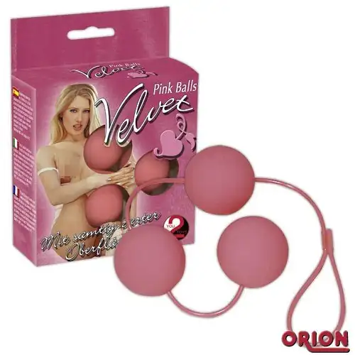 Изображение  Шарики вагинальные тройка Velvet Pink Balls