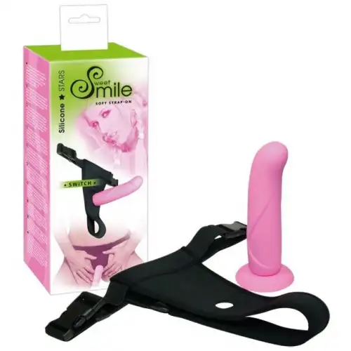 Фото  Страпон Smile Silicone Strap-On