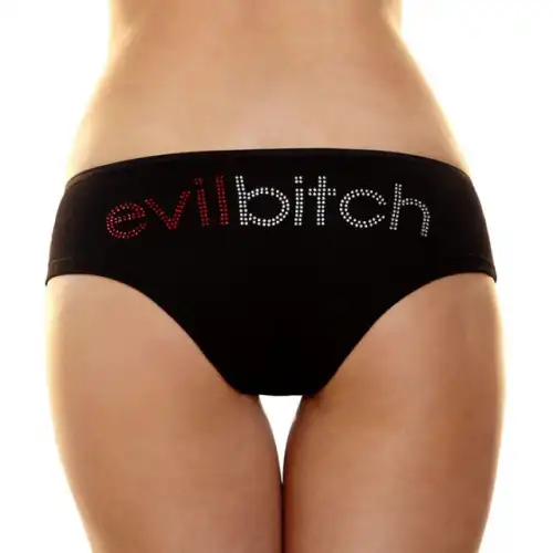 Изображение  Трусики слип evil bitch S/M