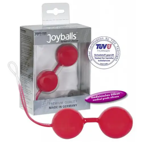 Фото  Вагинальные шарики Joyballs красные