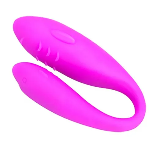 Фото We-Vibe, Канада Вибратор для двоих Pleasure Double Dolphin перезаряжаемый (We-vibe 2)