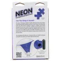 Фото  Трусики с вырезом с вибропулей и пэстисы Neon Purple