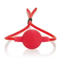 Фото  Кляп из силикона красный Ballgag