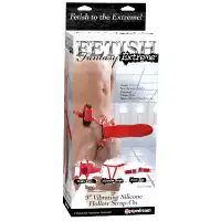 Изображение PipeDream, США Страпон с вибрацией полый FF Extreme 9in Vibrating Silicone Hollow Strap-On