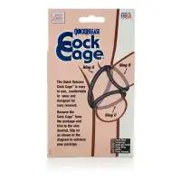 Изображение  Тройное эрекционные кольца Quick Release Cock Cage